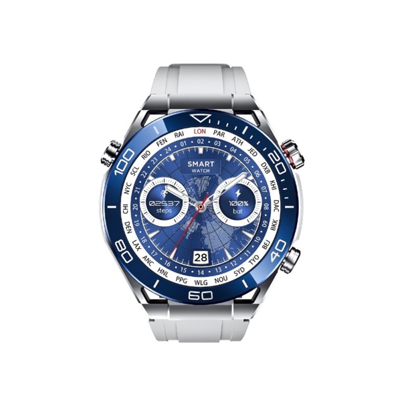 Charome Smart Watch HD Call T11 Amoled Display, Silver 