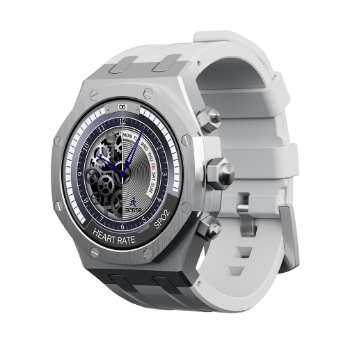 Charome Smart Watch HD Call T12 Amoled, Silver
