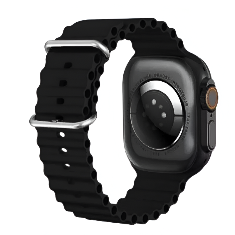 Charome Smart Watch HD Call T8s Ultra Max, With 2 Straps, Black