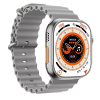 Charome Smart Watch HD Call T8s Ultra Max, With 2 Straps, Silver