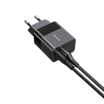 Mcdodo Wall Charger Hydrogen Series 3A 1*USB-A+1*Type-C 20W, Black