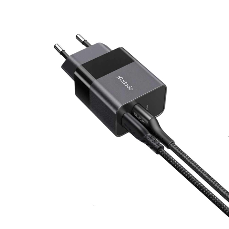 Mcdodo Wall Charger Hydrogen Series 3A 1*USB-A+1*Type-C 20W, Black