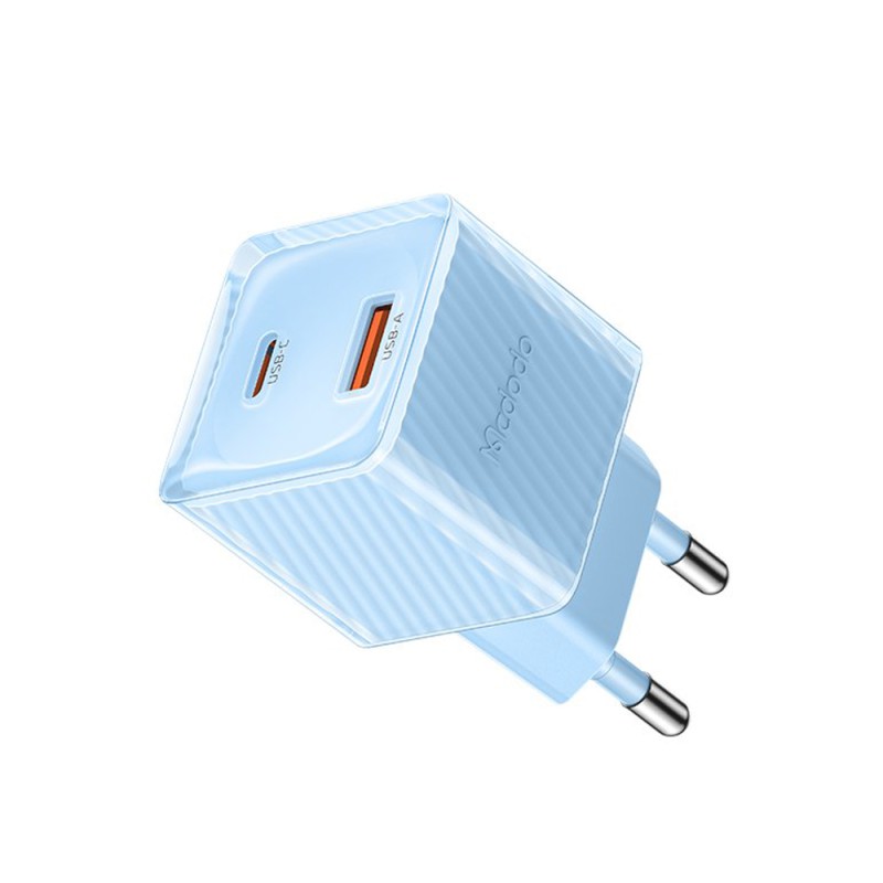 Mcdodo GAN Series 1*USB-A+1*Type-C 33W, Blue