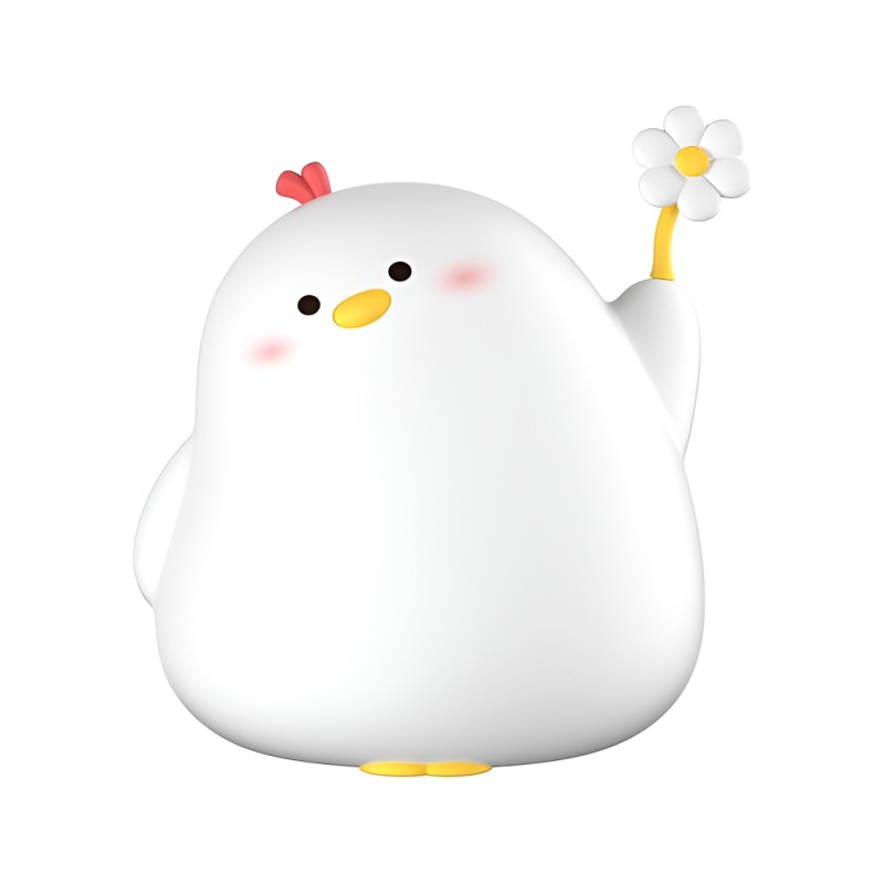 Cute Series Night Light Chicken, White Cute Series Night Light Chicken, White