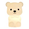 Cute Series Bear Silicone Night Light, White (Damaged Box)