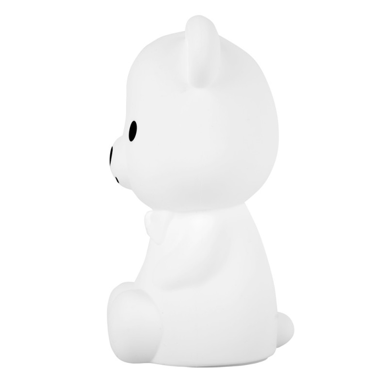 Cute Series Bear Silicone Night Light, White (Damaged Box)