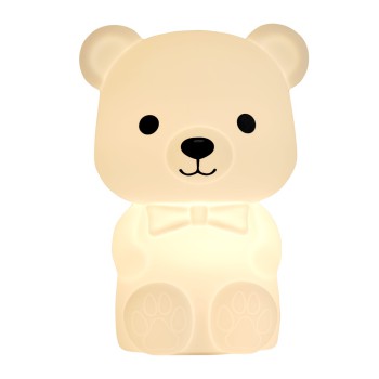 Cute Series Bear Silicone Night Light, White