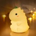 Cute Series Dinosaur Silicone Night Light, White