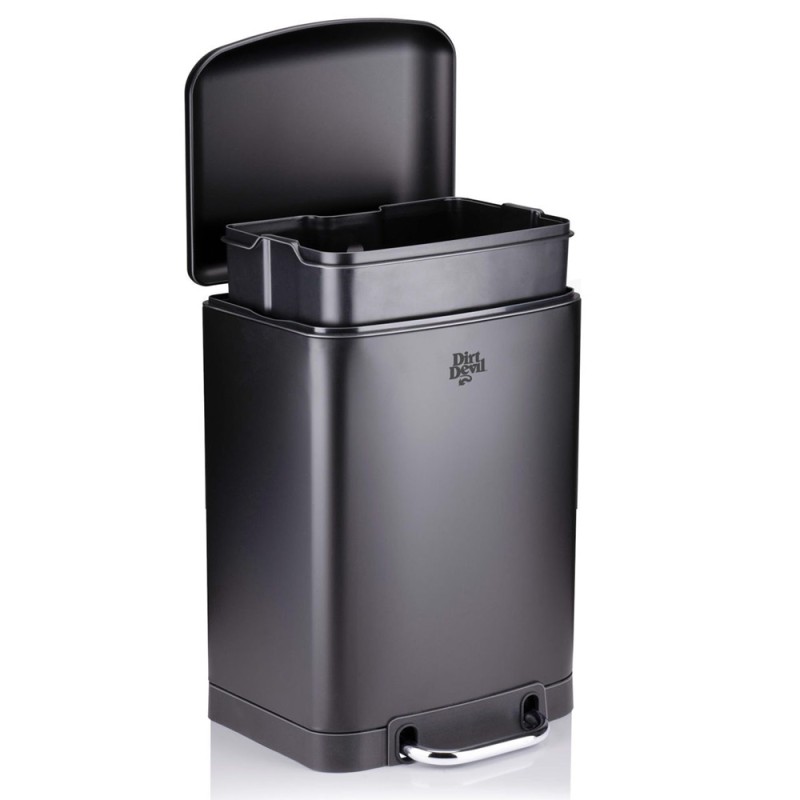 Dirt Devil Pedal Bin 6 L Soft Close Black DDPBIN6