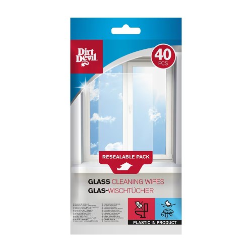 Dirt Devil Cleaning Wipes Glass 40pcs DDWIPGLA