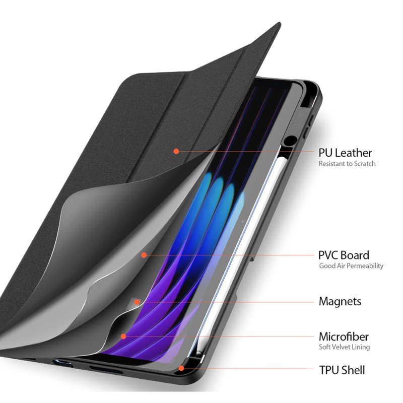DUX DUCIS Tablet Case Xiaomi Pad 8 / 8 Pro / 7 / 7 Pro DOMO, Black