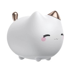 Baseus Cute Series Kitty Silicone Night Light, White