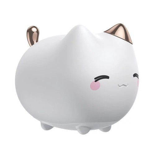 Baseus Cute Series Kitty Silicone Night Light, White