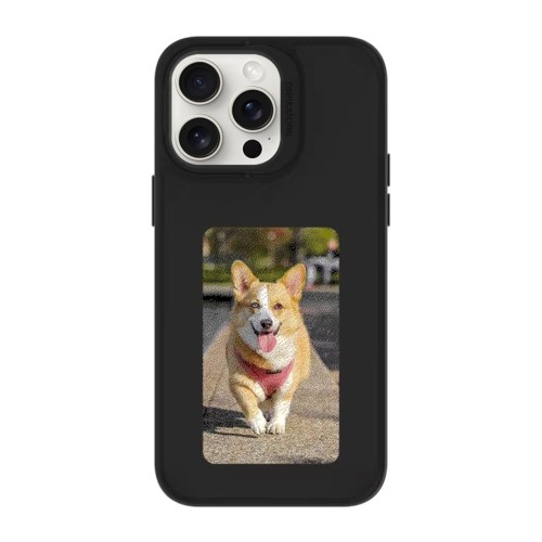 DIY Ink Screen Phone Case, 14 Pro Max,Black