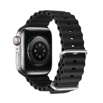 DUX DUCIS Strap Ocean Wave Version Apple Watch 42MM/44MM/45MM, Black