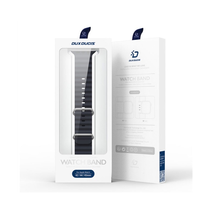 DUX DUCIS Strap Ocean Wave Version Apple Watch 42MM/44MM/45MM, Mid-Night Blue