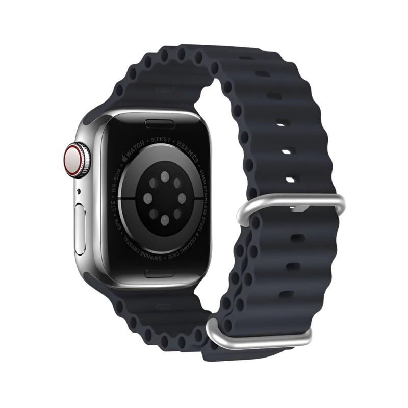 DUX DUCIS Strap Ocean Wave Version Apple Watch 42MM/44MM/45MM, Mid-Night Blue