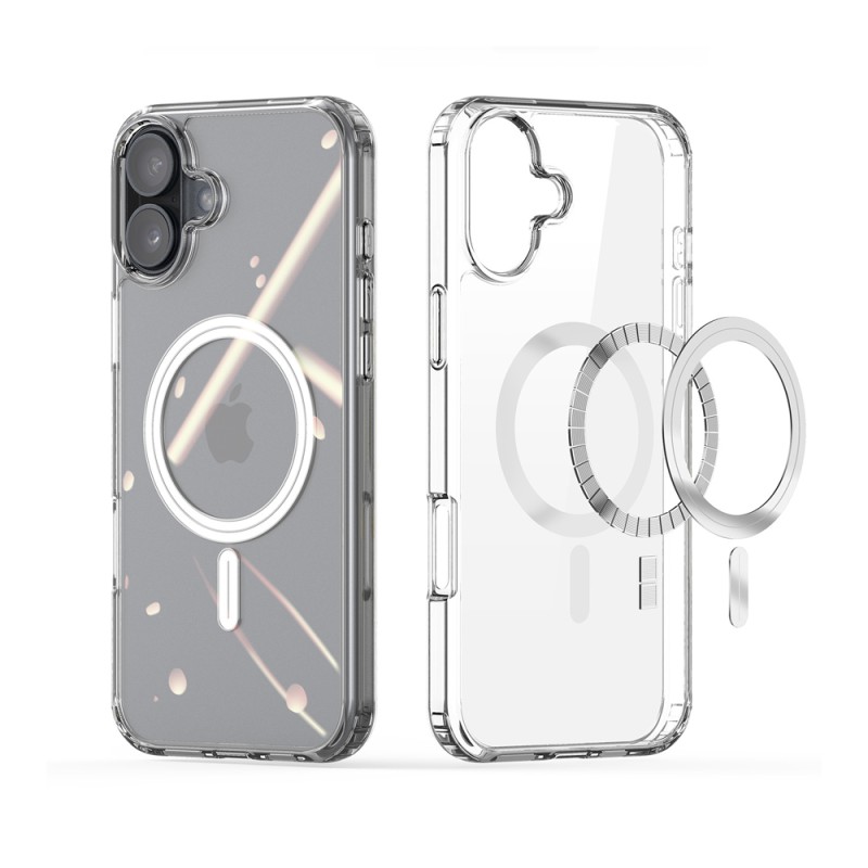 DUX DUCIS Case TPU for iPhone 16 Clin with MagSafe, Clear