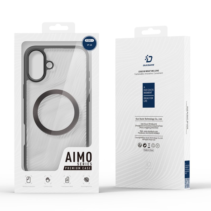 DUX DUCIS Case iPhone 16 AIMO with MagSafe, Black