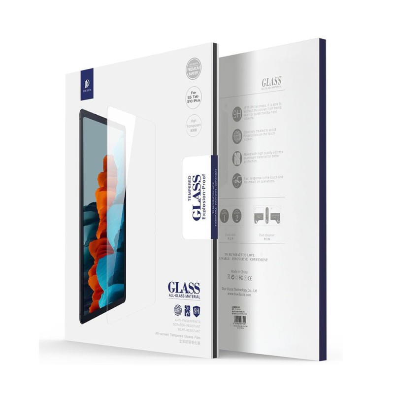 DUX DUCIS Tempered Glass 2.5D Samsung Tab S10 Plus/S9 FE Plus/S9 Plus/S8 Plus/S7 Plus/S7 FE 12.4, Clear