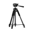 Tripod Photography Professional Aluminum 171cm (Locking Knob, Support Smooth 360°), Black D-700K