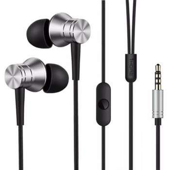 1More In-Ear Earphones Piston Fit 3.5mm with Mic E1009, Silver