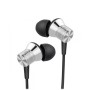 1More In-Ear Earphones Piston Fit 3.5mm with Mic E1009, Silver
