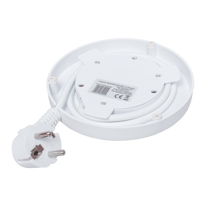 NOVEEN Electric Kettle EK1202, 2200W, 1L  Brown