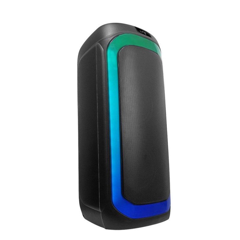 Eden Party Speaker ED-839 with 2 Wireless Microphones 80W, H=72cm, Black