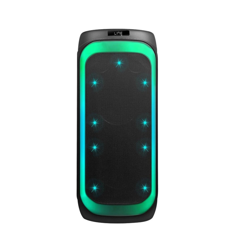 Eden Party Speaker ED-839 with 2 Wireless Microphones 80W, H=72cm, Black