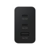 Samsung Wall Charger 2xType-C + 1xType-A Super Fast Charging 65W Trio, Black Samsung Wall Charger 2xType-C + 1xType-A Super Fast Charging 65W Trio, Black