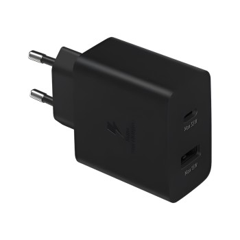 Samsung Wall Charger 1xType-C +1xType-A Super Fast Charging 35W Duo, Black