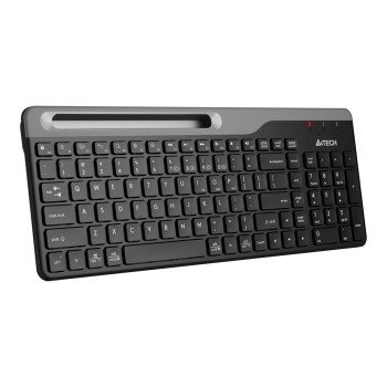 A4Tech Wireless Keyboard FBK25, Multimedia, Smartphone Cradle, up to 4 Devices, BT/2.4Ghz, Black