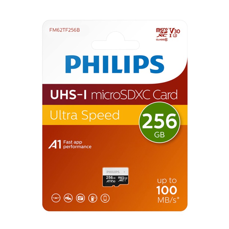 PHILIPS MicroSD Card UHS-I (U3) (V30) 256GB