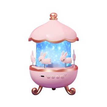 Glaceon Light Projector,6 Film,5 Colours Changing,Rabbits Night Light Projector for Kids 