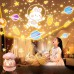 Glaceon Light Projector,6 Film,5 Colours Changing,Rabbits Night Light Projector for Kids 