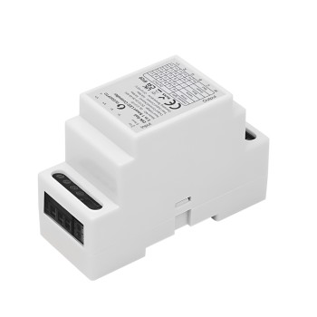 Gledopto ZigBee Pro Din-rail 5in1 LED Strip Controller CCT/RGB/RGBW/RGBCCT/Dimmer (GL-C-011P), DC 12-54V, max 15A output, 36x59x91mm