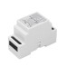 Gledopto ZigBee Pro Din-rail 5in1 LED Strip Controller CCT/RGB/RGBW/RGBCCT/Dimmer (GL-C-011P), DC 12-54V, max 15A output, 36x59x91mm