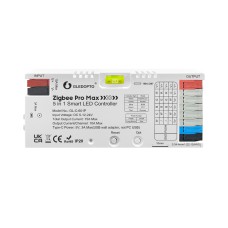 Gledopto ZigBee Pro Max 5in1 LED Controller CCT/RGB/RGBCCT/Single Color (GL-C-601P), Push Switch, DC5~24V, 10A/CH, total max 15A output