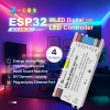 Gledopto Elite 4D-EXMU Advanced ESP32 WLED Digital LED Controller RGB/RGBW/RGBCCT with 4-output, LAN (GL-C-618WL), DC5~24V,max 15A output, max 800ICs