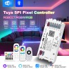 Gledopto Tuya Wi-Fi Pixel LED controller RGB/RGBW/RGBCCT (GL-SPI-206W), DC5~24V, 2*Channels, output signal SPI(TTL)×2 800Kbs, total max 15A output