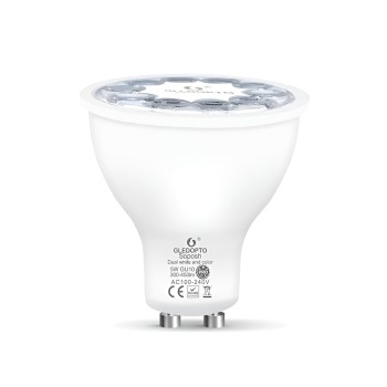 Gledopto ZigBee 3.0 GU10 LED Spotlight RGB+CCT 5W (Beam angle 30°, 450lm, CRI>80) (GL-S-006P)
