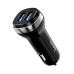 Hoco Car Charger 2xUSB 2.4A with Type-C Cable Z40, Black
