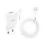 Hoco Wall Charger with Сable USB to Lightning N9 2.1A Especial, White	