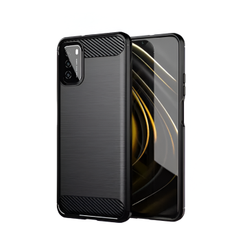 Helmet Case Carbon Xiaomi Poco M3, Black