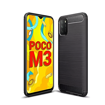 Helmet Case Carbon Xiaomi Poco M3, Black