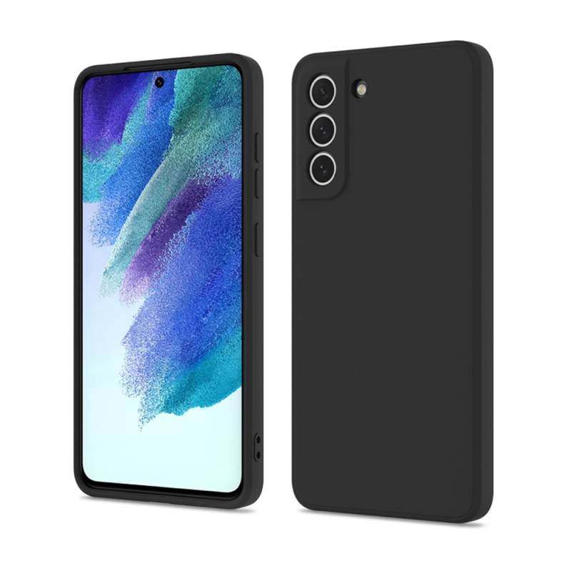 Helmet Case Liquid Silicone Samsung S21FE, Black