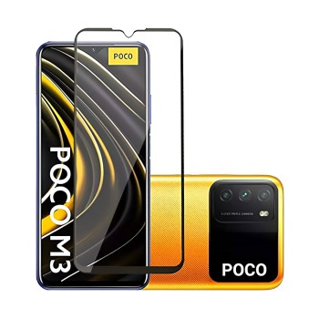 Helmet Diamond Glass 4D Xiaomi Poco M3, Black