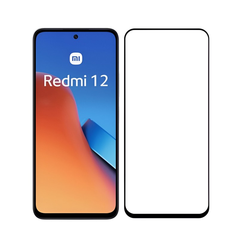 Helmet Diamond Glass 5D Redmi 12, Black