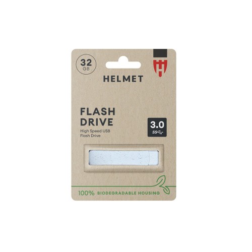 Helmet Biodegradable USB 3.0 Flash Drive, 32 GB